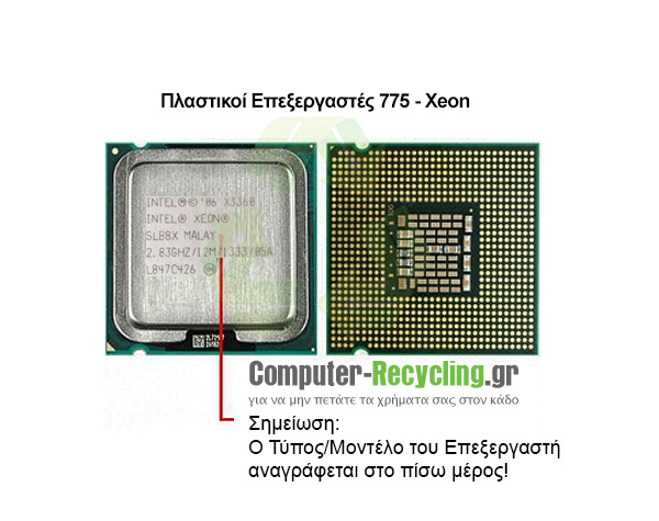 CPU Plastic 775 - Xeon
